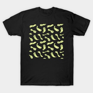 Planarians Pattern in Green T-Shirt